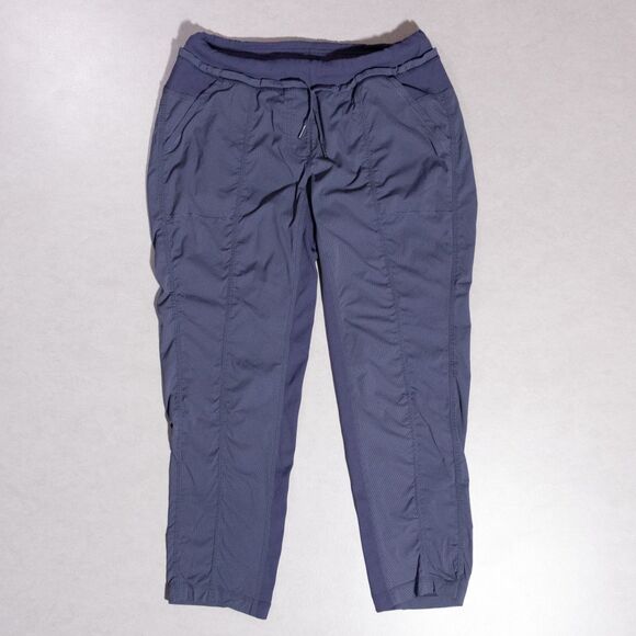 Lululemon Dance Studio Mid Rise Pants Women's 10 Blue Drawstring Lightweight 26" - Picture 1 of 6